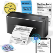 Print Shipping Labels in Seconds with a Wireless Thermal Label Printer...