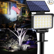 Light up outdoor areas with Solar Spot Lights for Accent Uplighting 2-Pack...