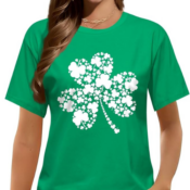 Get Your Green On with St Patrick's Day Shirts for Women from $9.98 (Reg....