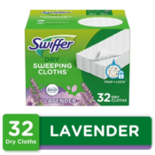 Buy Swiffer Sweeper Lavender Scent 32-Count Dry Pads for $8.94 and you’ll...