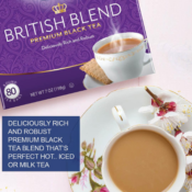 Tetley British Blend Premium Black Tea Bags, 160-Count as low as $5.96...