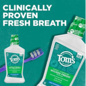 Tom's of Maine Natural Wicked Fresh! Alcohol-Free Mouthwash, 16-Oz $1.99...