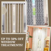 Refresh Your Space – Up to 50% Off Window Treatments!