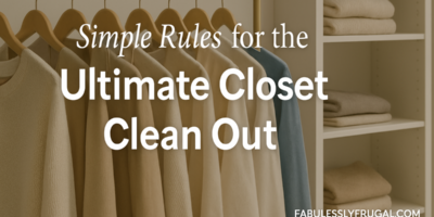 how to clean out your closet