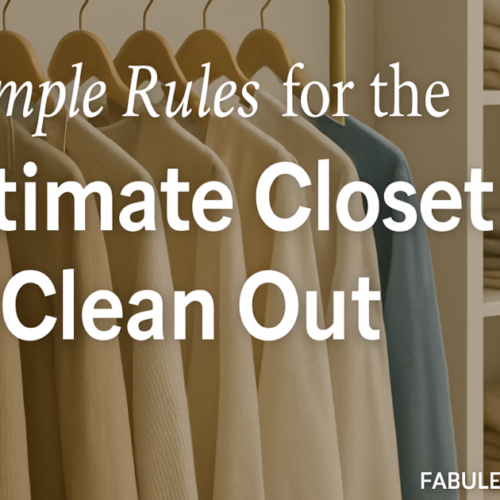how to clean out your closet