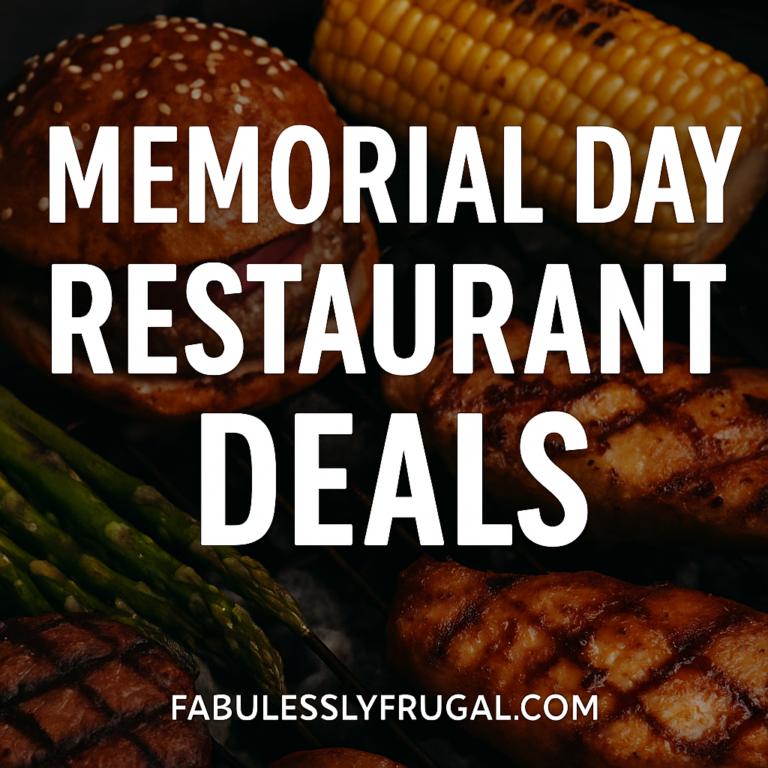 foods available in restaurants for memorial day