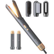 Style, Dry, Curl with this Hair Dryer Brush 6-in-1 Straightener for just...