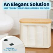 Slim Toilet Paper Storage Basket $15 After Code (Reg. $30) - 3 Colors,...