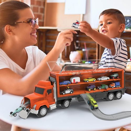 Driven by Battat Car Carrier Toy Truck with Detachable Trailer & Vehicle Launcher $11.16 (Reg. $14) - 4.5/5⭐ FAB Ratings!