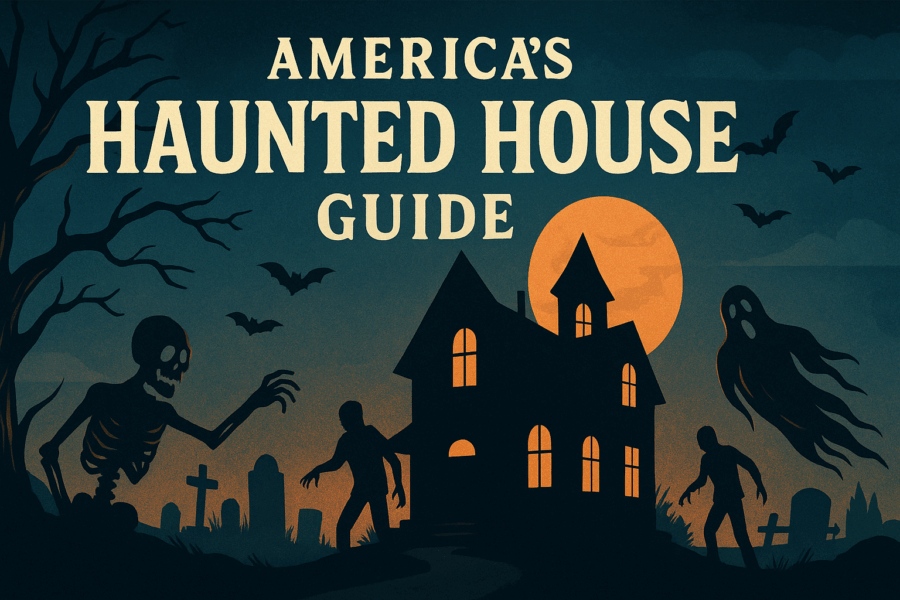 America’s Haunted House Guide banner image with spooky theme