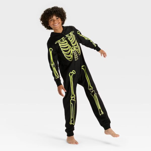 Girls Pink Skeleton Union Suit Cat & Jack