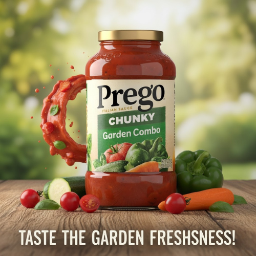 Prego Chunky Garden Combo Pasta Sauce, 23.75 Oz Jar as low as $1.35 Shipped Free (Reg. $2.48) - 13K+ 4.6/5⭐