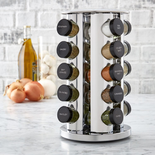 Revolving Countertop Spice Rack, 20 Jar with Spices Included $26.99 (Reg. $44.99) - 15K+ 4.6/5⭐