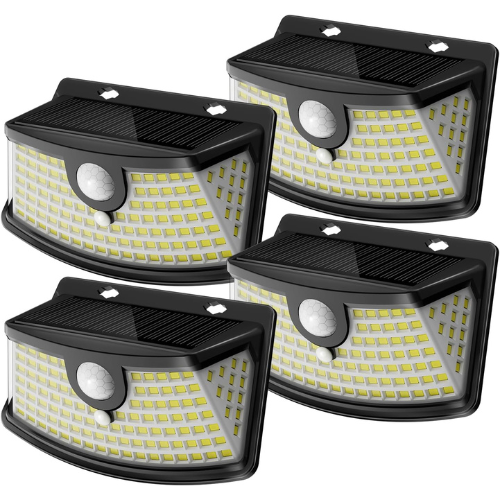 Aootek Solar Motion Sensor Lights, 4-Pack $15.19 After Code Prime ...