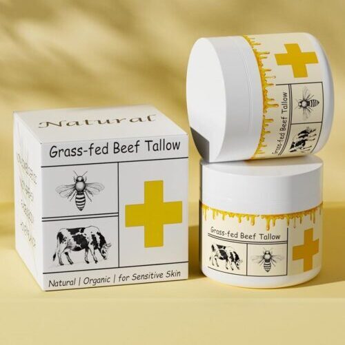 Beef tallow and honey skin cream 2-pack