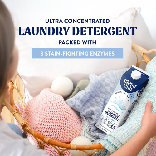 Cleancult Ultra Concentrated Liquid Laundry Detergent - 64-Load Fragrance Free as low as $9.60 - 15¢/load Shipped Free (Reg. $12.99) 3K+ 4.3/5⭐