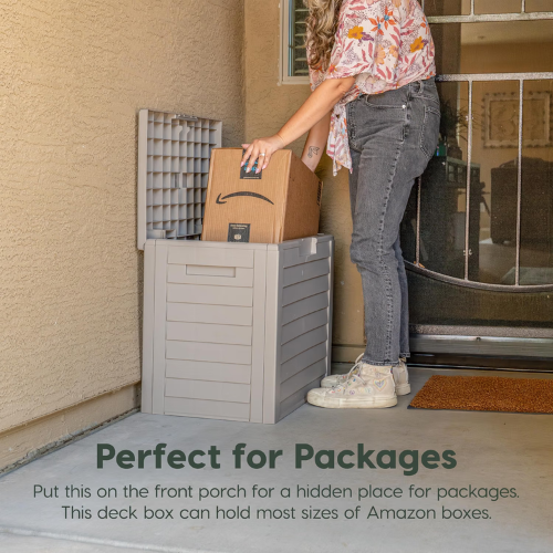 Outdoor Deck Box 35 Gallon - 2 Colors! $27.99 (Reg. $59.99) 4.1/5⭐